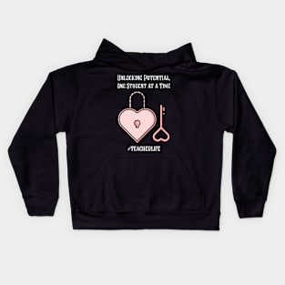 UNLOCKING POTENTIAL, ONE STUDENT AT A TIME Kids Hoodie